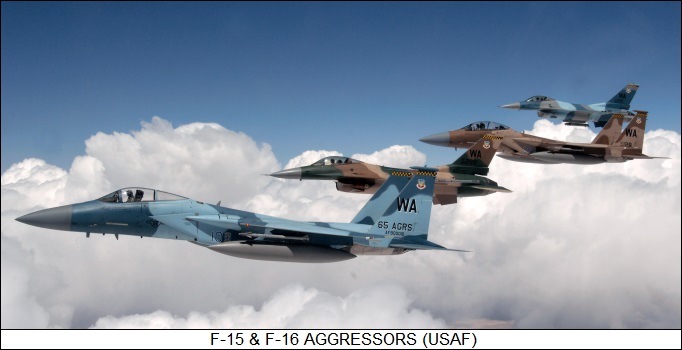 F-15 & F-16 aggressors