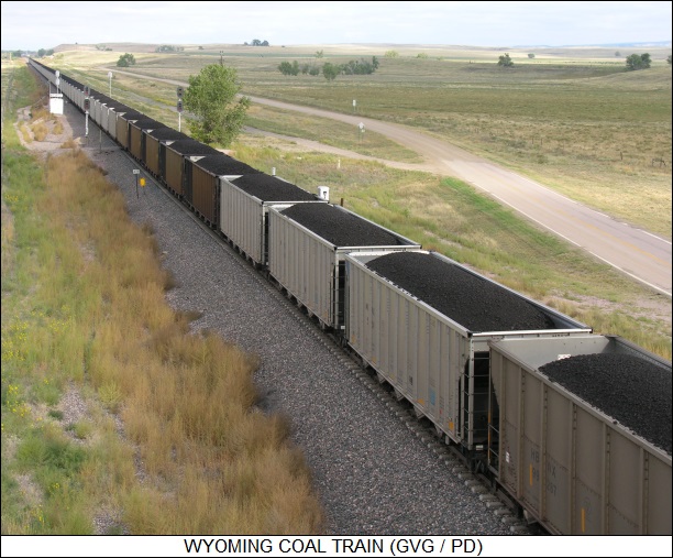 Wyoming coal train