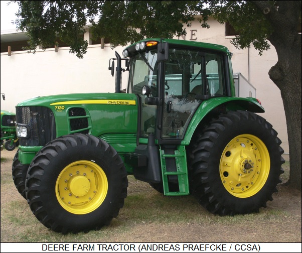 Deere farm tractor