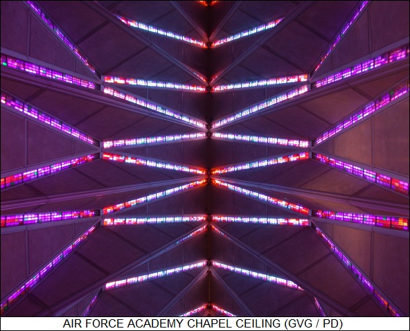 Air Force Academy chapel ceiling