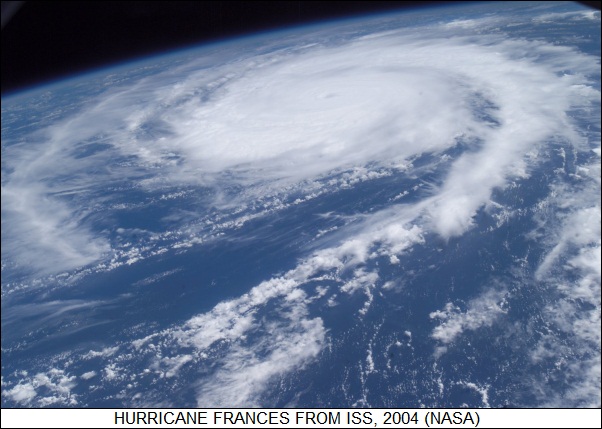 Hurricane Frances from ISS, 2004