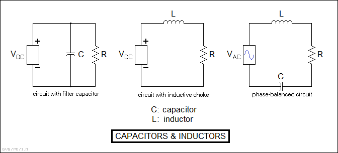 capacitors & inductors