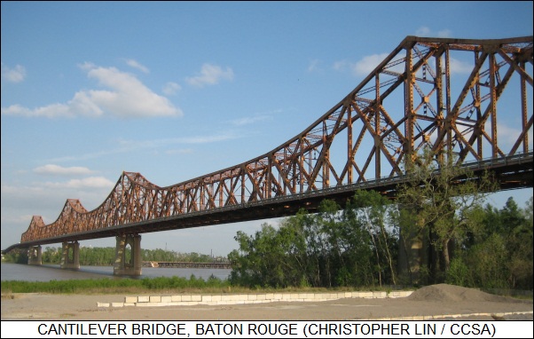 cantilever bridge, Baton Rouge