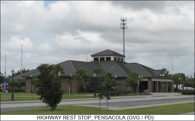 highway rest stop, Pensacola