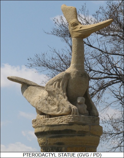 pterodactyl statue