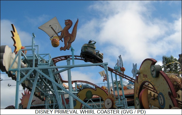 Disney Primeval Whirl coaster