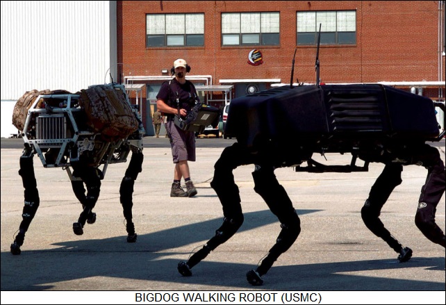 BigDog walking robots