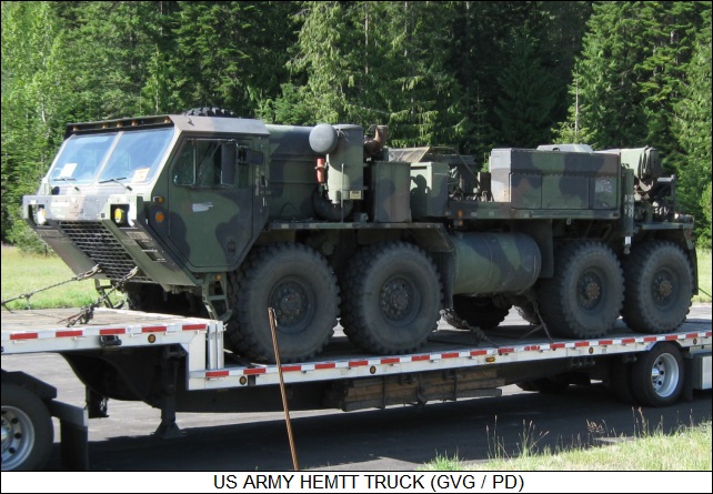 US Army HEMTT truck