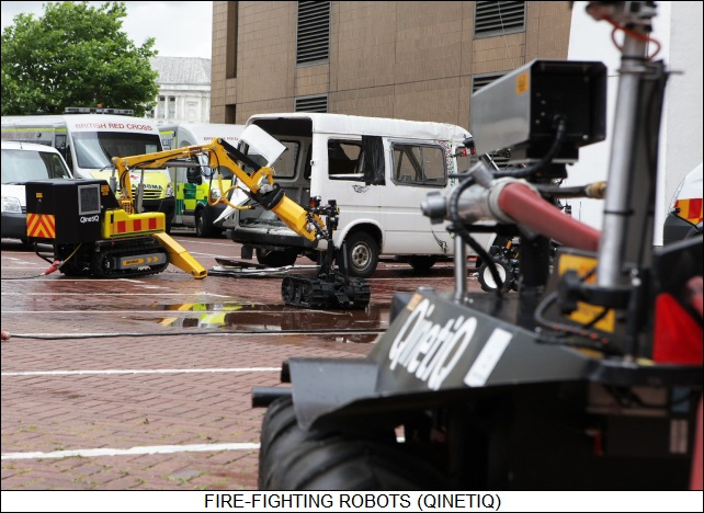 UK fire-fighting robots