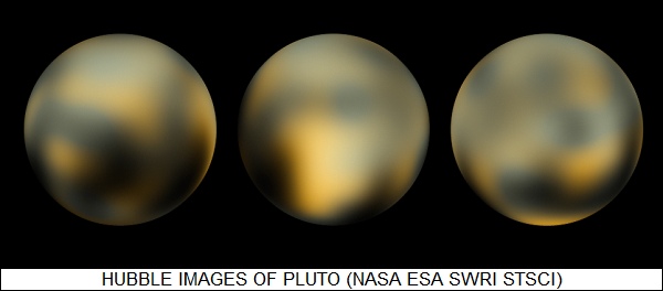 Hubble images of Pluto