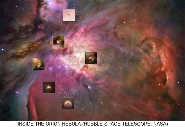 inside the Orion nebula from HST