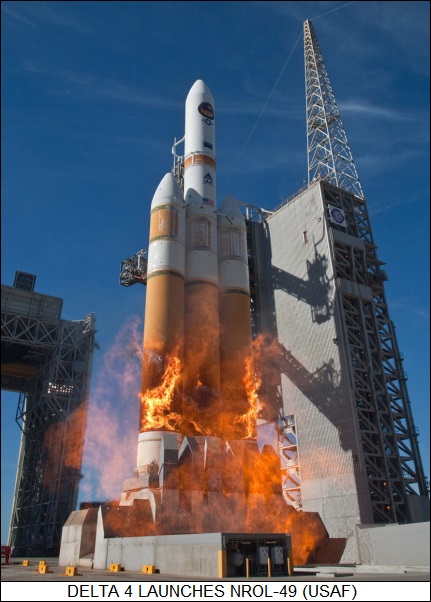 Delta 4 Heavy launches NROL 49