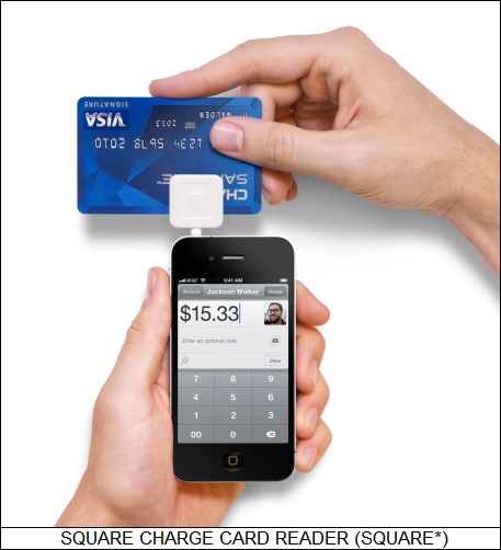 Square charge card reader
