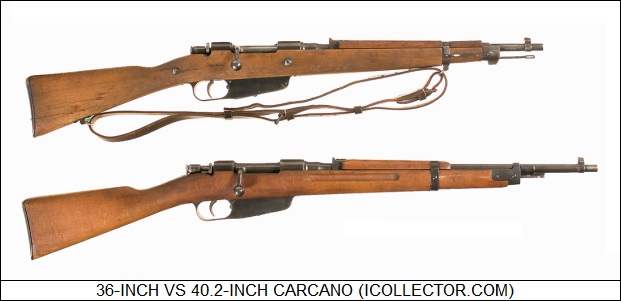30-inch versus 40.2 Carcano