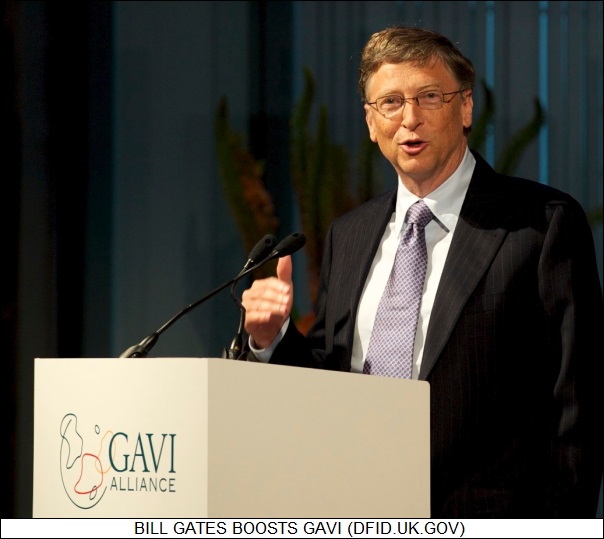 Bill Gates promotes GAVI