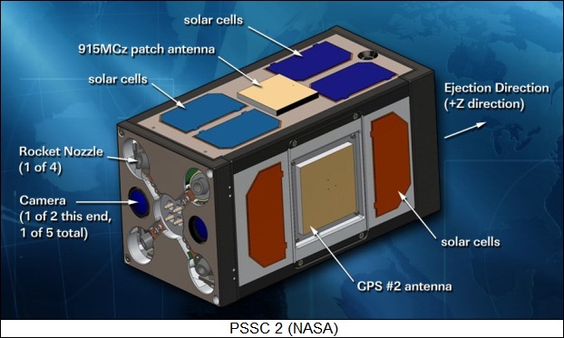 PSSC 2 CubeSat in carrier