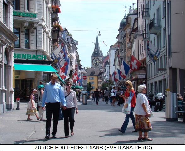 Zurich for pedestrians