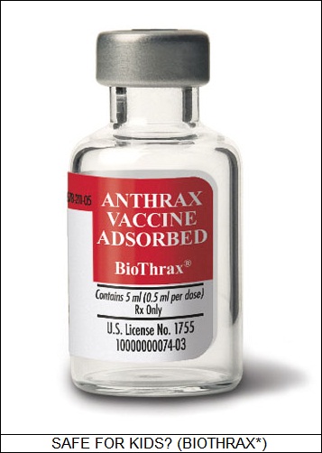 anthrax vaccine safe for kids?