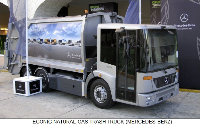 natural gas trash truck