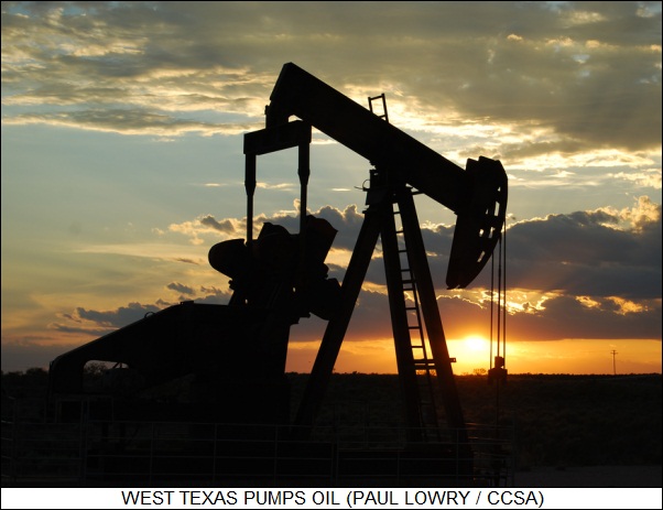 West Texas pumps oil
