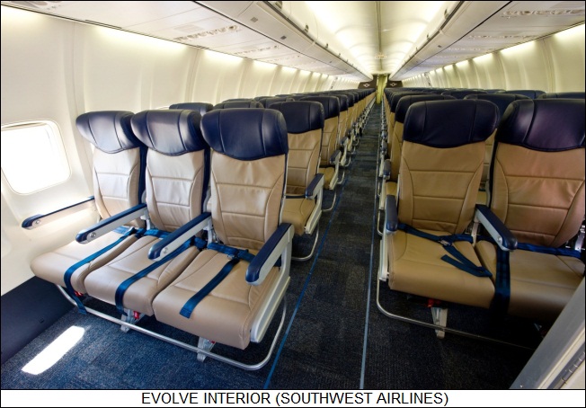Southwest Airline's Evolve Interior