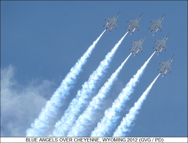 Air Force Thunderbirds over Cheyenne