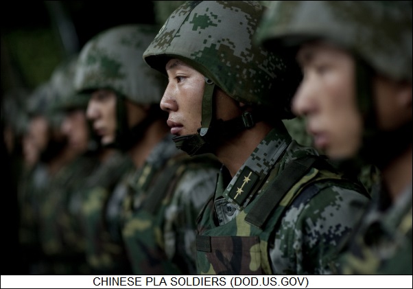 Chinese PLA soldiers