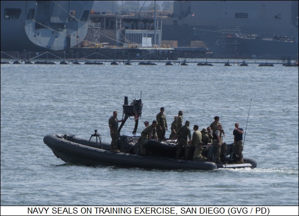 Navy SEALs on training exercise, San Diego