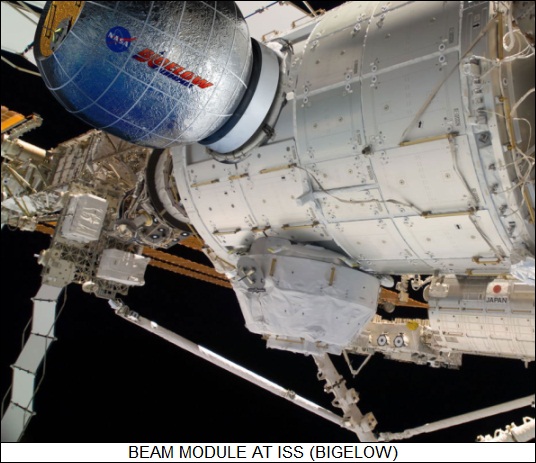 BEAM module at ISS