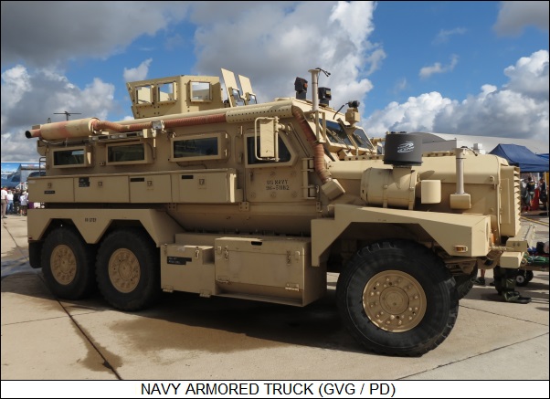Navy armored truck
