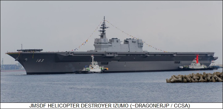 JMSDF helicopter destroyer IZUMO
