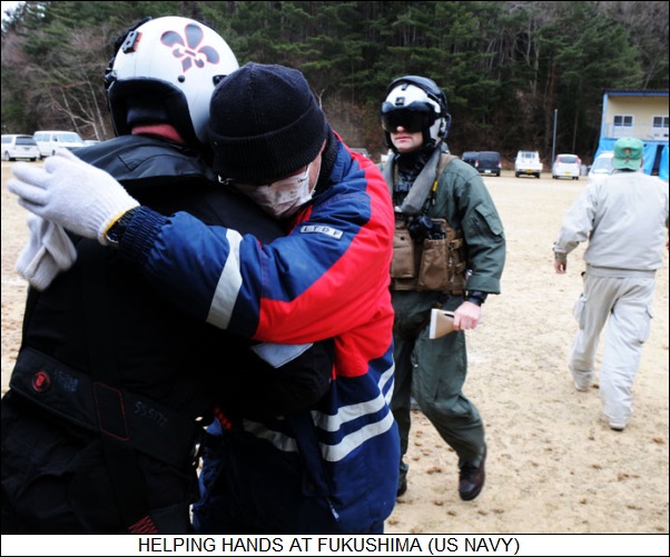 helping hands at Fukushima