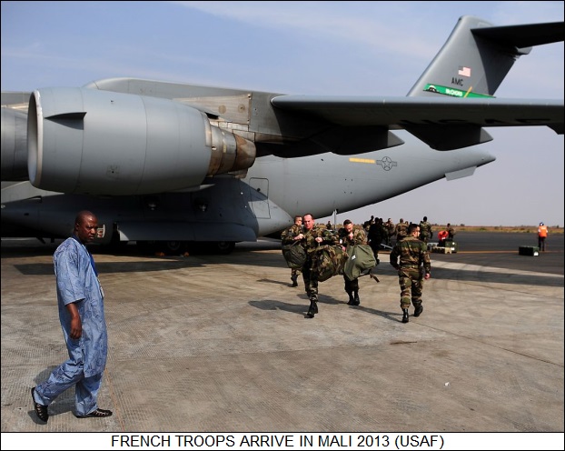 French troops arrive in Mali