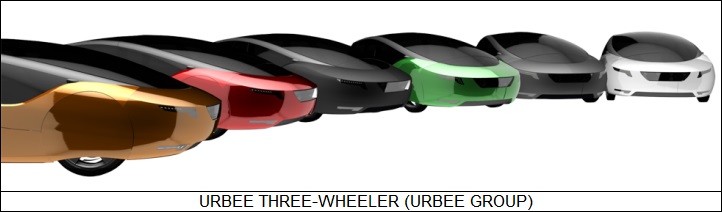 Urbee three-wheeler