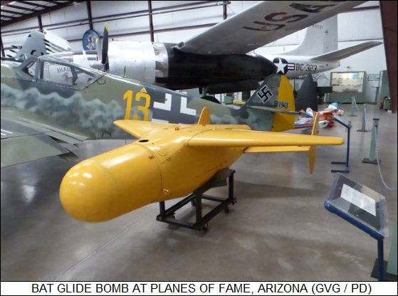 Bat glide bomb at Planes of Fame, Arizona