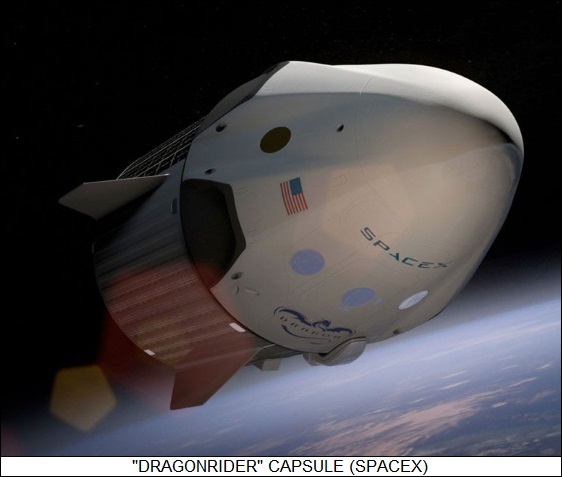 SpaceX Dragonrider capsule