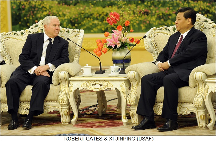 Robert Gates & Xi Jinping