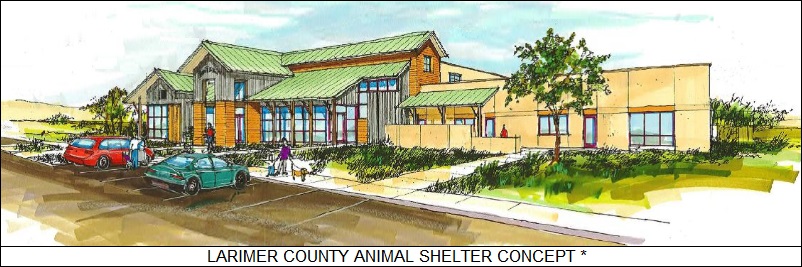 Larimer County animal shelter concept drawing