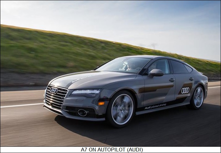 Audi A7 on autopilot