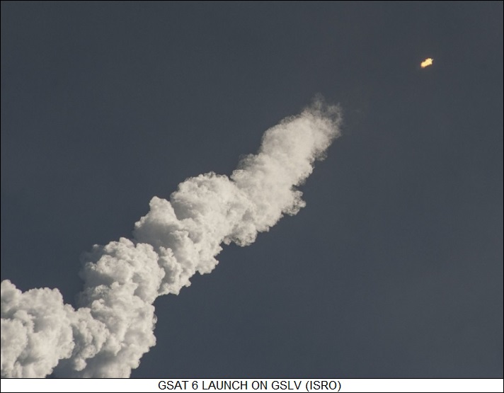 GSAT 6 launch on GSLV