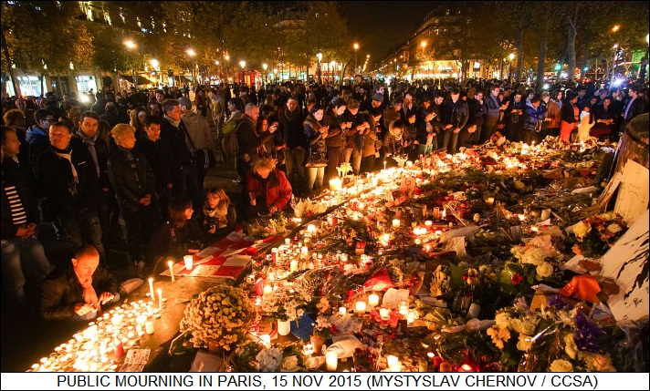 public mourning in France