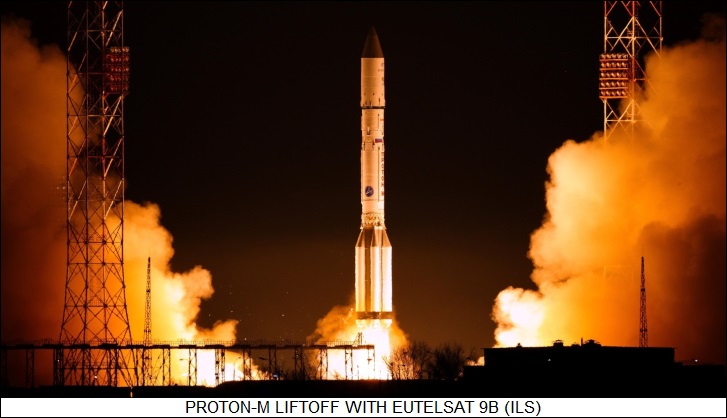 Eutelsat 9B launch