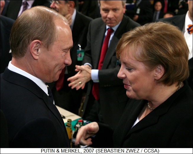 Putin & Merkel, 2007