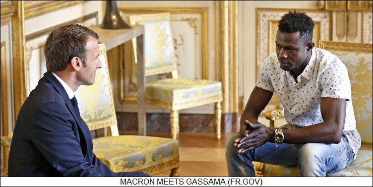 Macron meets Gassama