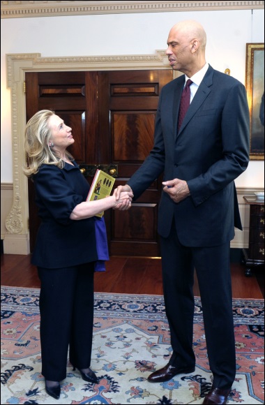 Clinton meets Kareem