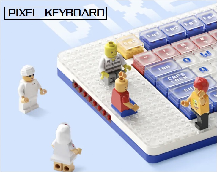 Pixel keyboard