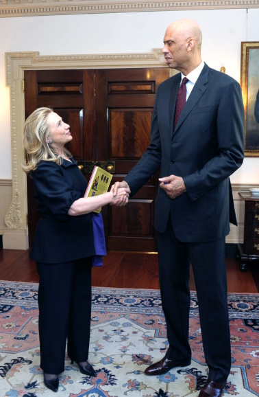 Clinton meets Kareem