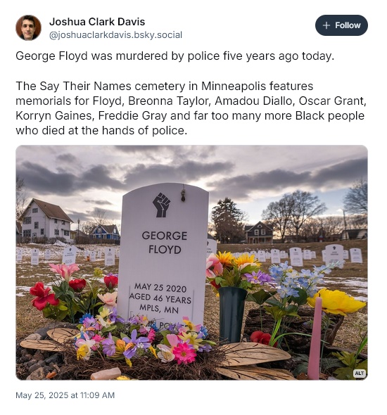 George Floyd gravesite