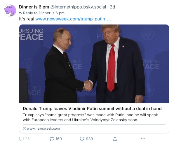 Putin uber Trump